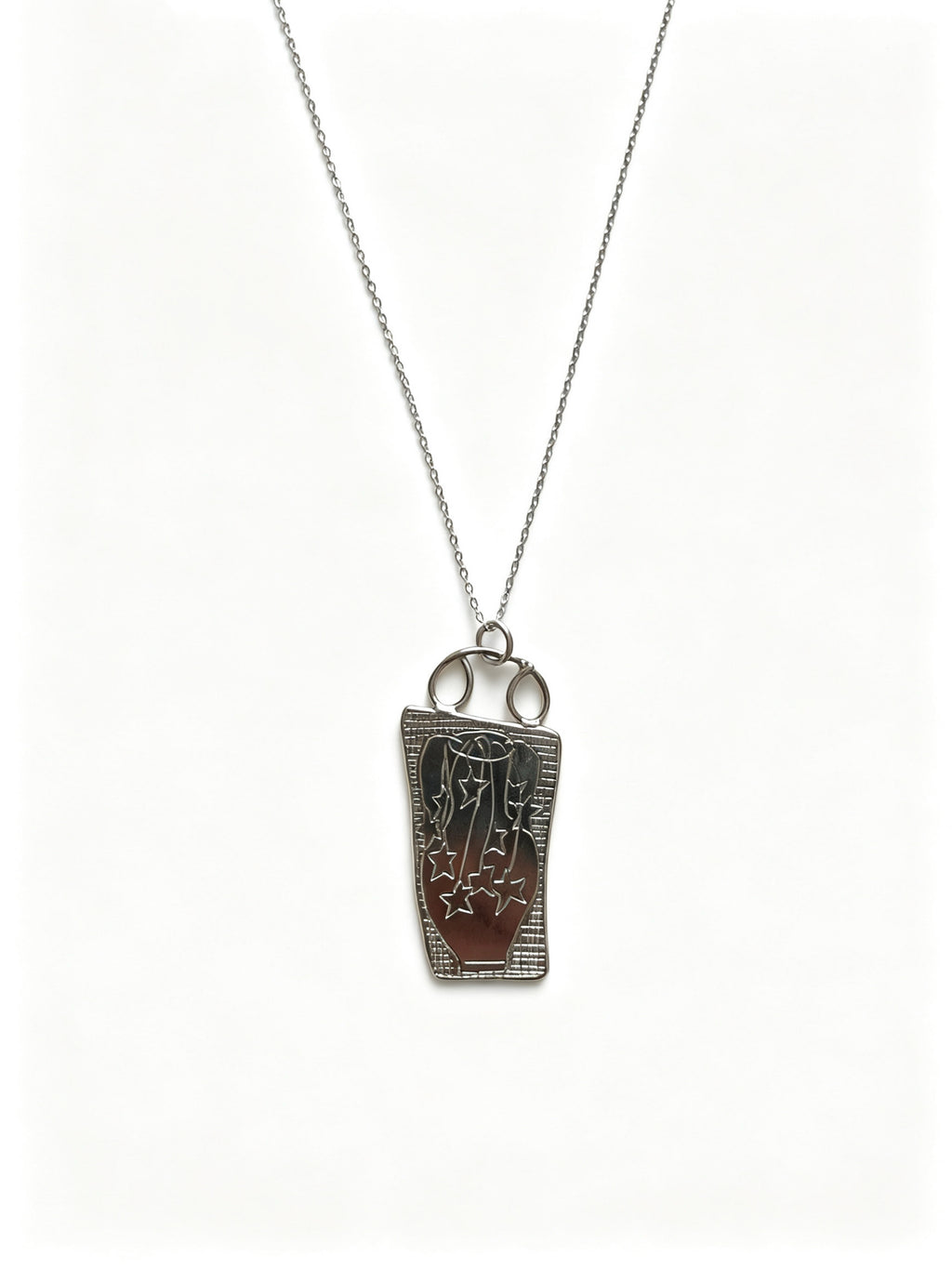 Star portrait vase necklace