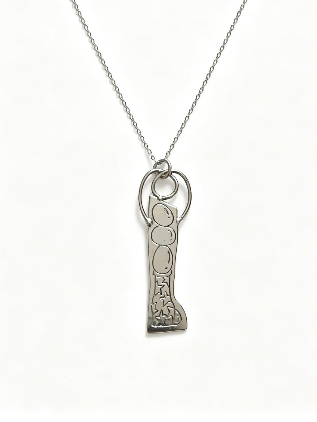 Egg boots necklace S925