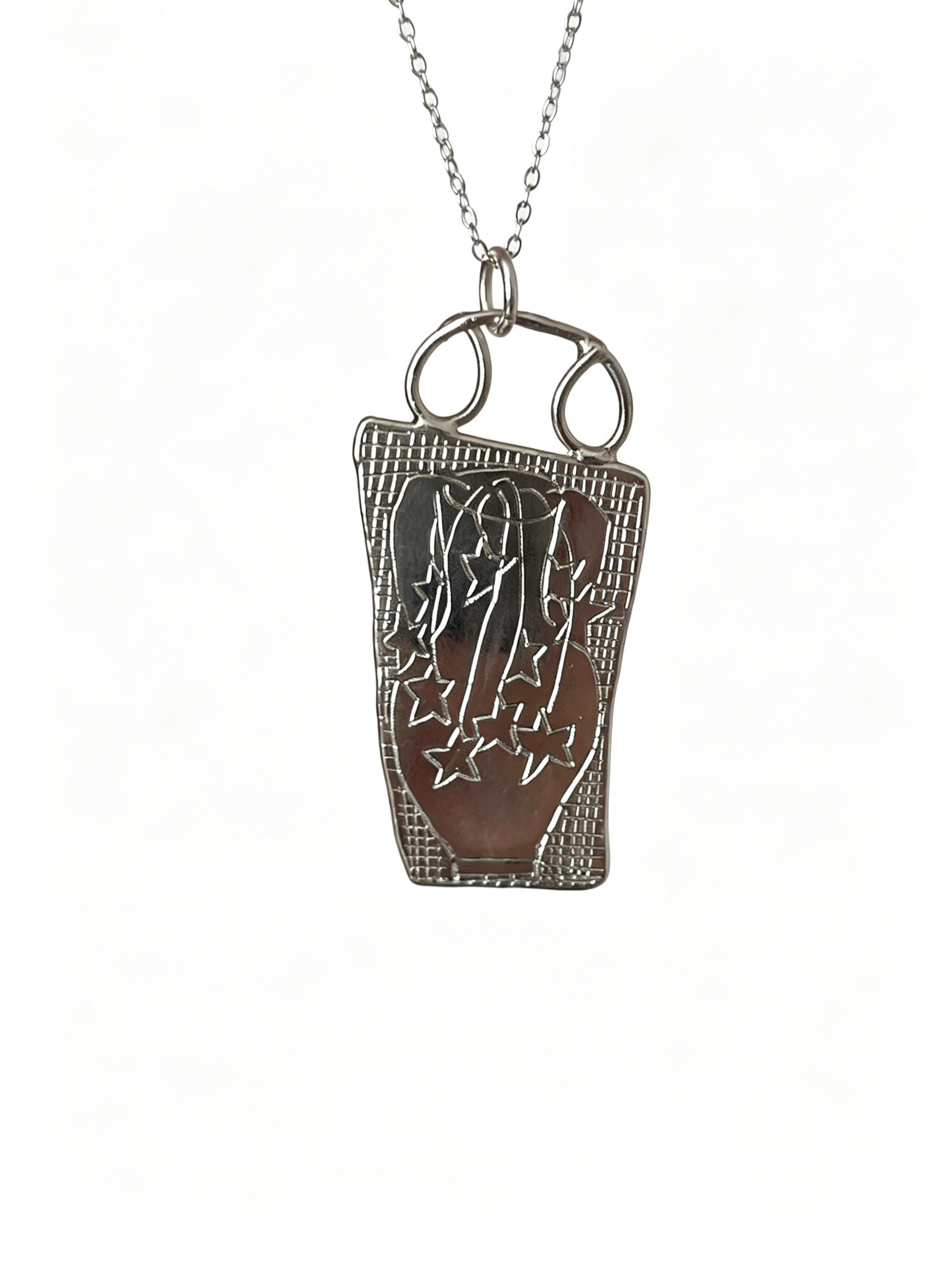 Star portrait vase necklace