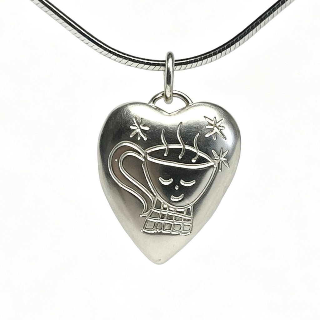 Coffee Pot Silver Pendant S925