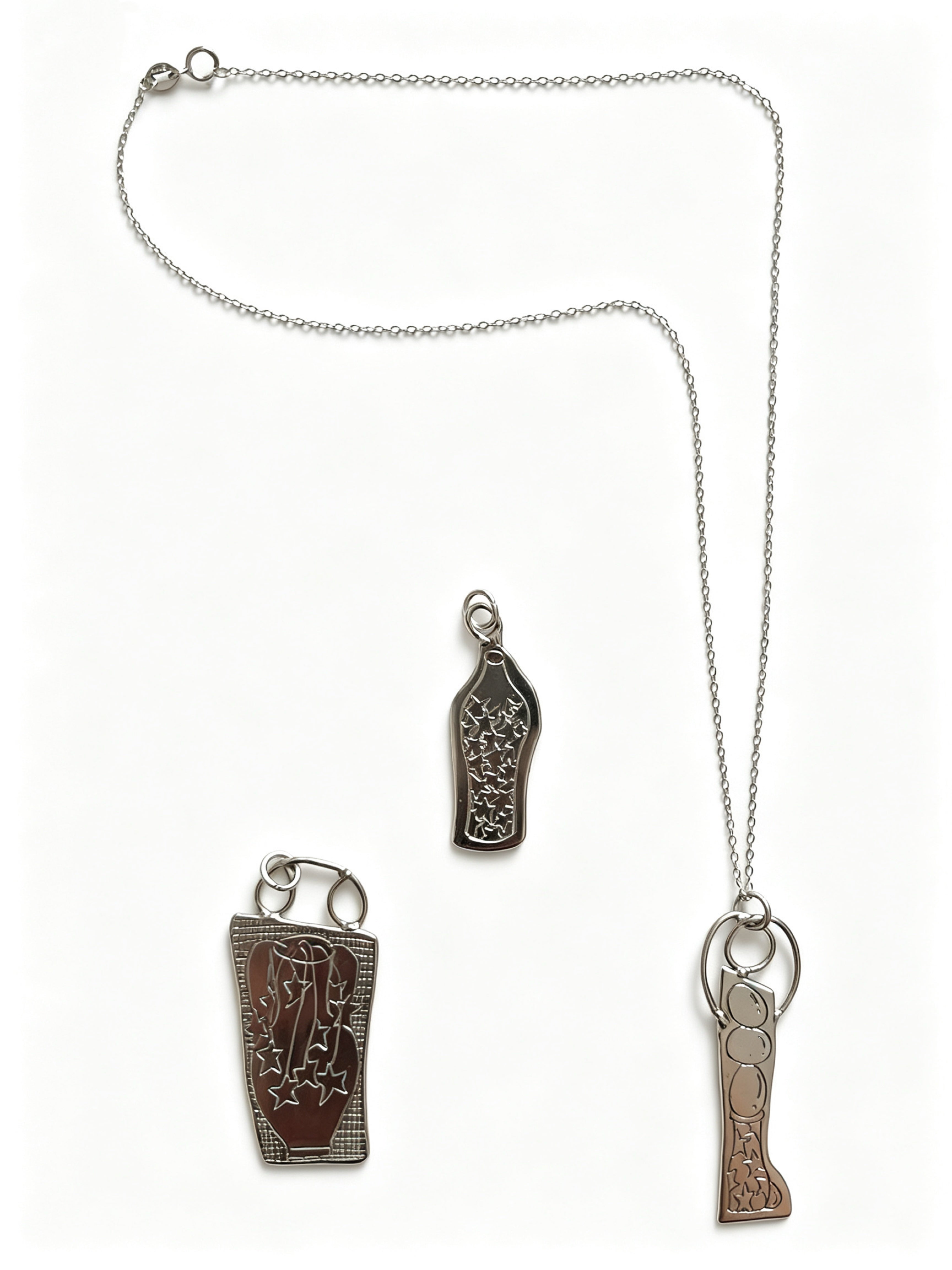 Egg boots necklace S925