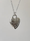 The heart clock necklace S925