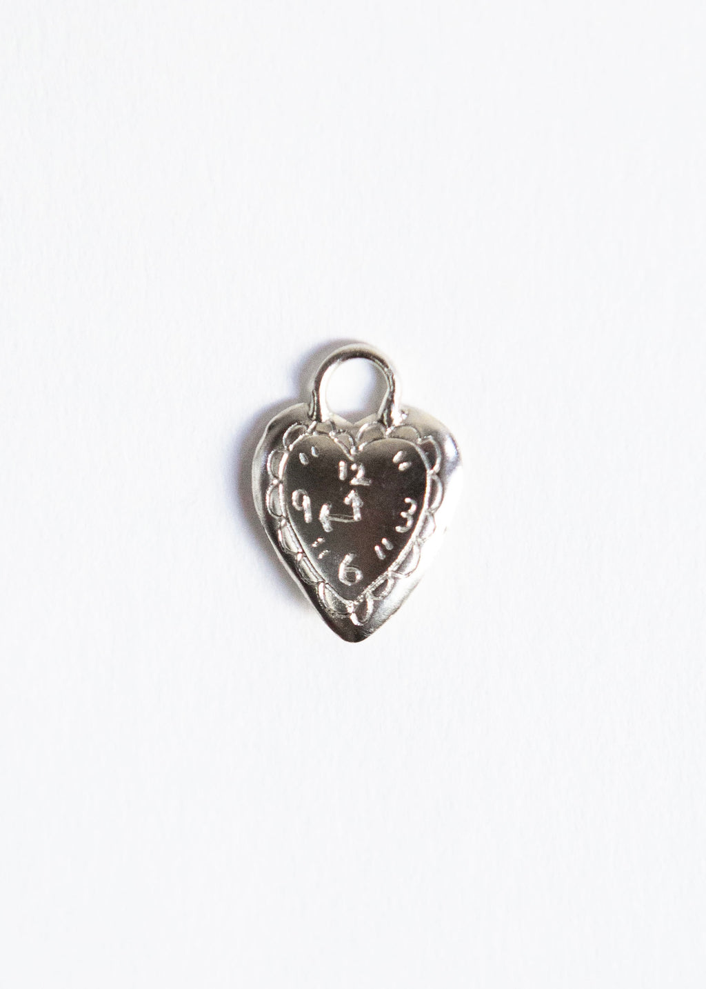 The heart clock necklace S925