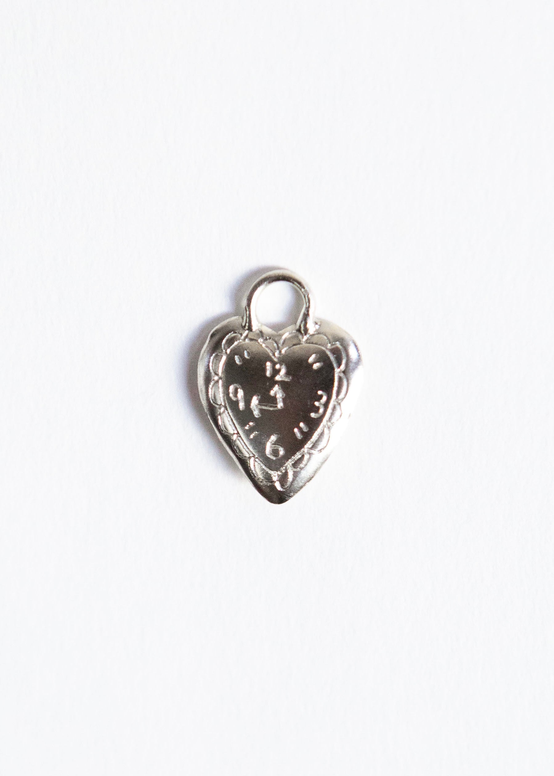 The heart clock necklace S925
