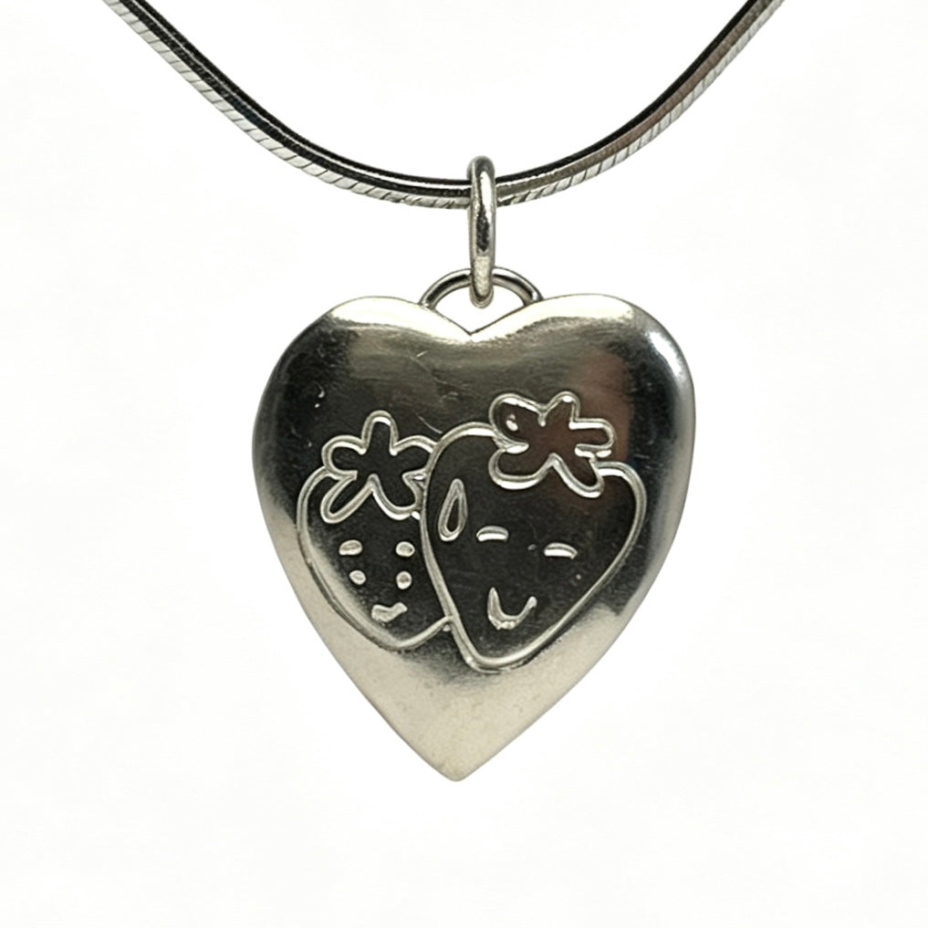 Strawberry Silver Pendant S925