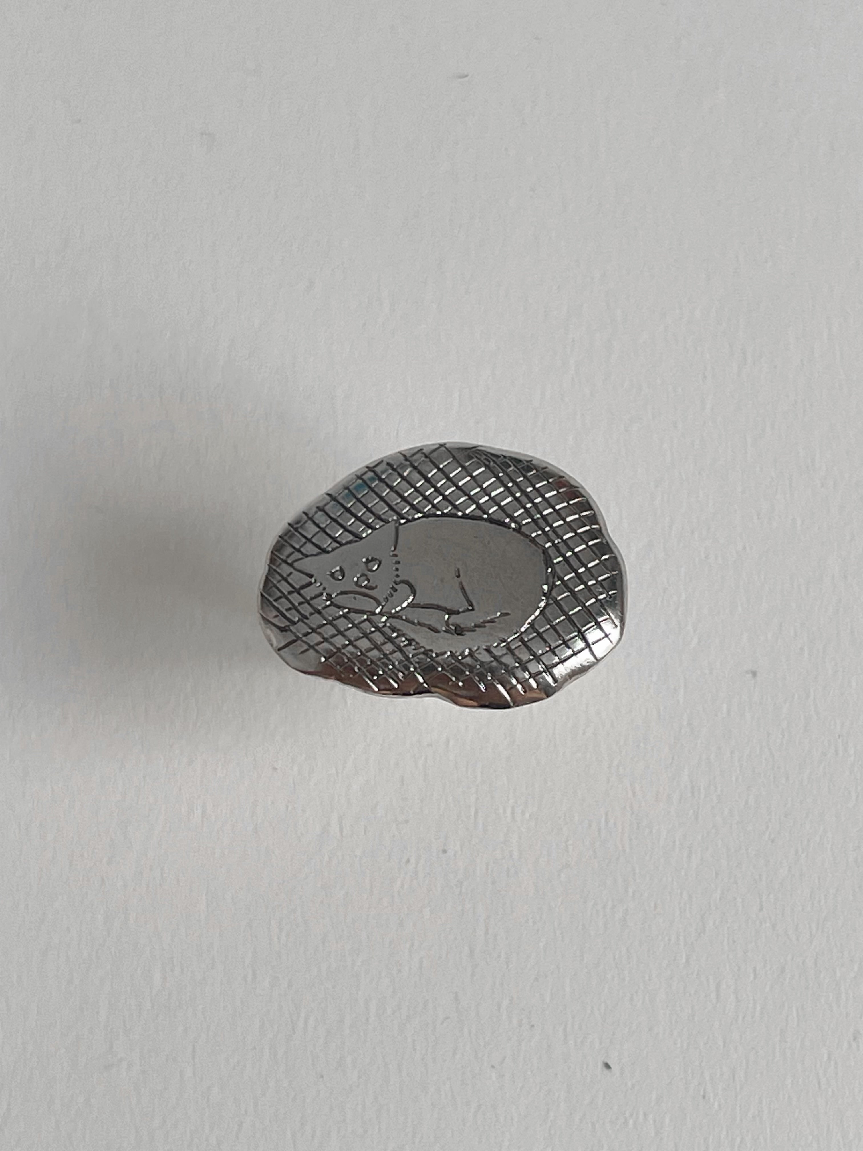 The Sleepy Kitten Ring S925